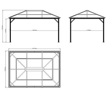 Aluminium Pavillon Gazebo Sojag