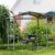 outsunny grillpavillon mit flammschutzdach bbq pavillon mit 2 ablagen stahl 1 50x50 - Grillüberdachung