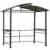 outsunny grillpavillon mit flammschutzdach bbq pavillon mit 2 ablagen stahl 50x50 - Grillüberdachung