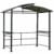 outsunny grillpavillon mit flammschutzdach bbq pavillon mit 2 ablagen stahl 50x50 - StartseiteNEU