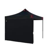 paramondo Pro 40 Grillzelt 4 Rauchabzüge, Schwarz inkl. 1x Wand Schwarz, 3 x 3 m