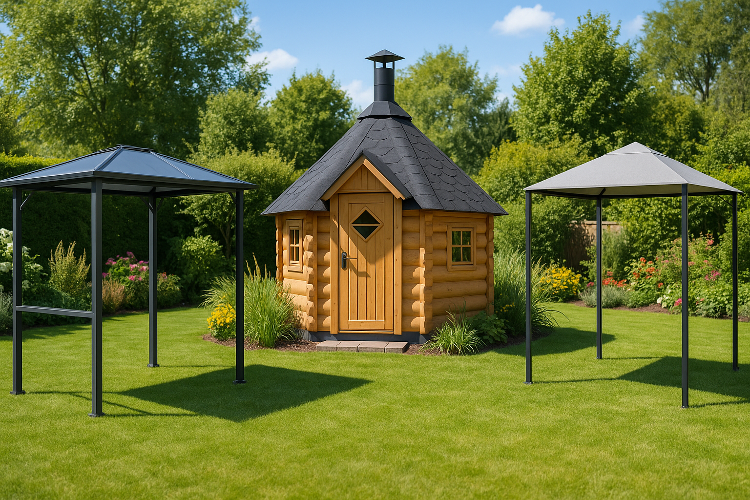 Startseite Grillpavillon Materialvergleich - Startseite